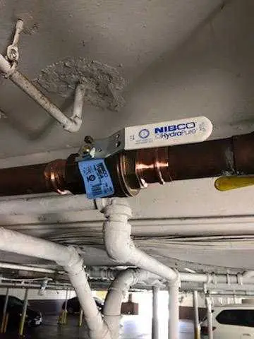 Copper pipe repair and valve work for Backflow Testing in Purchase Line