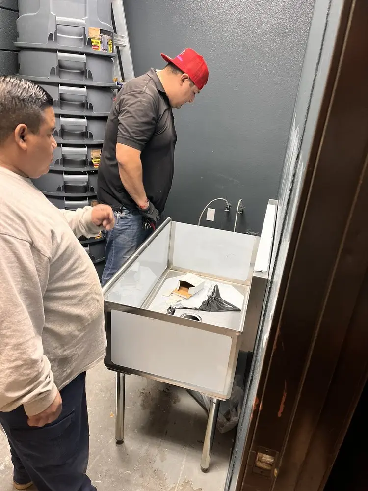 Commercial plumbing and sink installation in Purchase Line